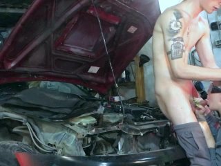 My Bf Mi Fucks Me Very RoughlyIn Garage While We Repair Toyota Trueno