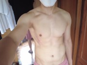 Preview 1 of [Uncensored] [High quality] [With audio] Muscular masturbation holiday man routine