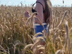 Экстремальный секс в поле. Красотка матерится и громко стонет. POV - Screenshot 1 of 16 - Beautiful Girl Sex
