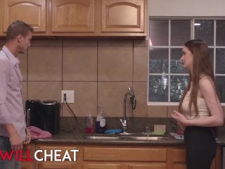 SHE WILL CHEAT - Sexy Hazel Moore Takes Her Father In Law's Big Cock Down Her Throat screenshot number 0