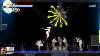 AlienQuest-EVE - blondie big breasts girl vs giant monster