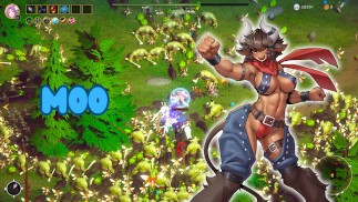 Big Buff Bull Lady Squashes Monsters - Sexy Mystic Survivors 游戏玩法