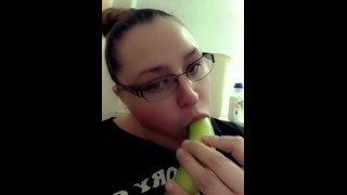 Watch me suck on this banana