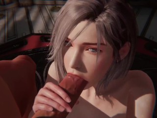 大胸部 Waifu 吮吸和乱搞巨大的鸡巴 - 3D 卡通无尽
