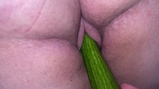 Daddy fucked me with a cucumber