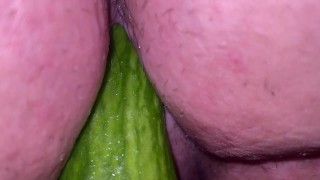 Cucumber in my pussy