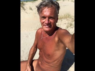 nude beach, extreme, vertical video, solo male