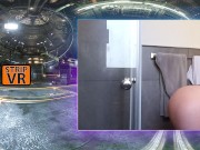 Preview 2 of Emily loves her ANAL DILDO in the Space Craft Hanger via the Pleasure Portal on StripVR