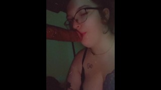 Incredible blowjob from redhead