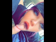Preview 5 of Blowjob in the work truck in public