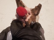 Preview 3 of Big Ass Redhead Milks Monster Cock Yiff Rhino Furry 3D Hentai