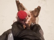 Preview 4 of Big Ass Redhead Milks Monster Cock Yiff Rhino Furry 3D Hentai