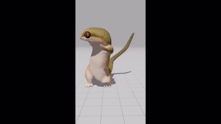 Step gecko shaking fat ass
