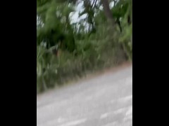 RISKY - Young dude left his load in the parking lot after security left