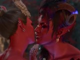 Tiefling and Karlach can finally touch each other (2nd romance scene + dialogs)