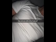 Preview 1 of My Girlfriend cheats and begs for Creampie at Festival Snapchat Cuckold
