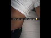 Preview 4 of My Girlfriend cheats and begs for Creampie at Festival Snapchat Cuckold