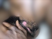 Preview 6 of Anonymous Eating and Licking Ebony Hairy Pussy
