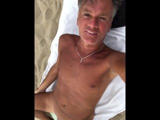 beach, public anal, big dick, nude beach