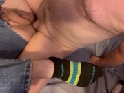 Preview 4 of Daddy does UC Dilf King in crotchless pants with wife watching!