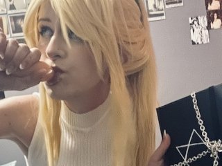 anime cosplay, kaori saeki, blonde, verified amateurs