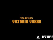 Preview 2 of LEZ BE BAD - Photographer Sinn Sage Spanks & Destroys Graduating Victoria Voxxx's Ass With Strap-On