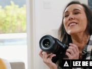Preview 4 of LEZ BE BAD - Photographer Sinn Sage Spanks & Destroys Graduating Victoria Voxxx's Ass With Strap-On