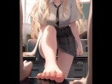 Hentai Captions - The Pungent Taste of Defeat: Licking the Unwashed Feet of your Rival