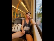 Preview 5 of Twink masturbate on subway
