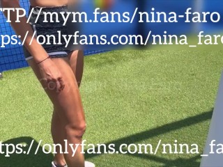 I get Fucked by my Tennis Coach Front of my Cuckold after my Session in the Woods! French Onlyfans