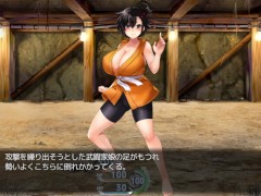 【#02 エロゲー 淫闘ダンジョン(体験版)実況】爆乳女武闘家におっぱいで誘惑され射精してしまったり、爆乳女鬼人にフェラで口内射精してしまっったり・・ - Screenshot 1 of 16 - Bikini Warriors