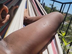 Jacking Off in my Hammock Since It's Hot Out and I Can't Get to Hippie Hollow