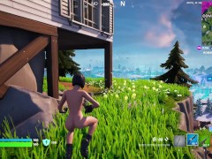 Fortnite gameplay (Rox nude)