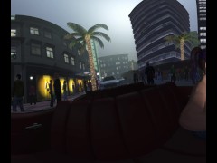 UHF Horizon VR: Becky Cranking the Bel Air Topless While Surrounded by a Crowd