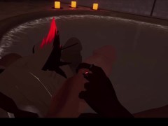 Devil's giving me such a sloppy BJ in the pool in VR Chat