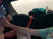 Preview 6 of Step sister sucked my dick in car while parents were shopping