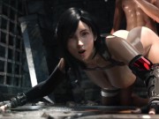 Preview 1 of Tifa ( final fantasy ) have sex in doggy position and jerks her big boobs