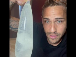 Sperma in Een Condoom Gevuld Met Water