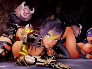 Preview 5 of 3D Animation Porn Candace & Dehya Group sex gangbang by monster (zxc77133) [genshin impact]