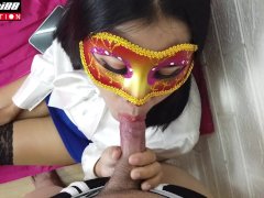 Thai Asian Beautiful pussy licking blowjob then creampied fuck loud moaning