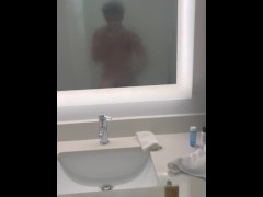 Hot & Steamy! Jerking off in the hotel bathroom!!! - Screenshot 4 of 16 - Pornhub