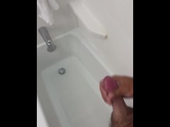Hot & Steamy! Jerking off in the hotel bathroom!!! - Screenshot 9 of 16 - Pornhub