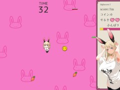 【やさぐれ!!うさぎ性活 エロゲー実況(体験版)】うさ耳金髪爆乳後から揉みながら中出しセックスしたり、生乳でセルフパイズリしたり・・（アニメーション同人エロゲー） - Screenshot 11 of 16 - Hentai