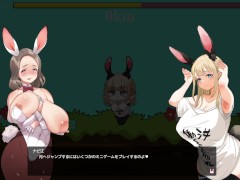 【やさぐれ!!うさぎ性活 エロゲー実況(体験版)】うさ耳金髪爆乳後から揉みながら中出しセックスしたり、生乳でセルフパイズリしたり・・（アニメーション同人エロゲー） - Screenshot 6 of 16 - Hentai