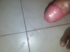 Big black cock hard play and cumshot