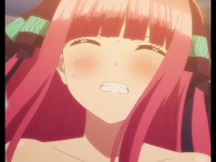 エロアニメ-【五等分の花嫁】ニノがアヘ顔で喘ぎまくる-HENTAI Animation-real voice