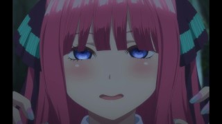 Hentai Animation - The Quintessential Quintuplets Nino Moans With An Ahegao Look - Hentai Animation - Real Voice