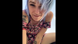Petite Free Use Slut Does Outfit Check No Panties Under Dress!