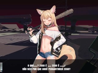 kitsune, monster cock, fox girl, anime