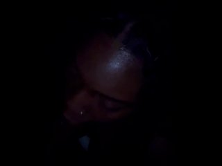 ebony, amateur, vertical video, sucking dick